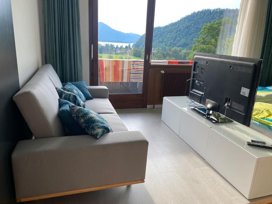Schoene Ferienwohnung Mit Wolfgangseeblick Strobl Bagian luar foto
