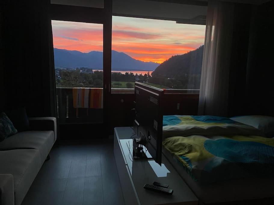 Schoene Ferienwohnung Mit Wolfgangseeblick Strobl Bagian luar foto